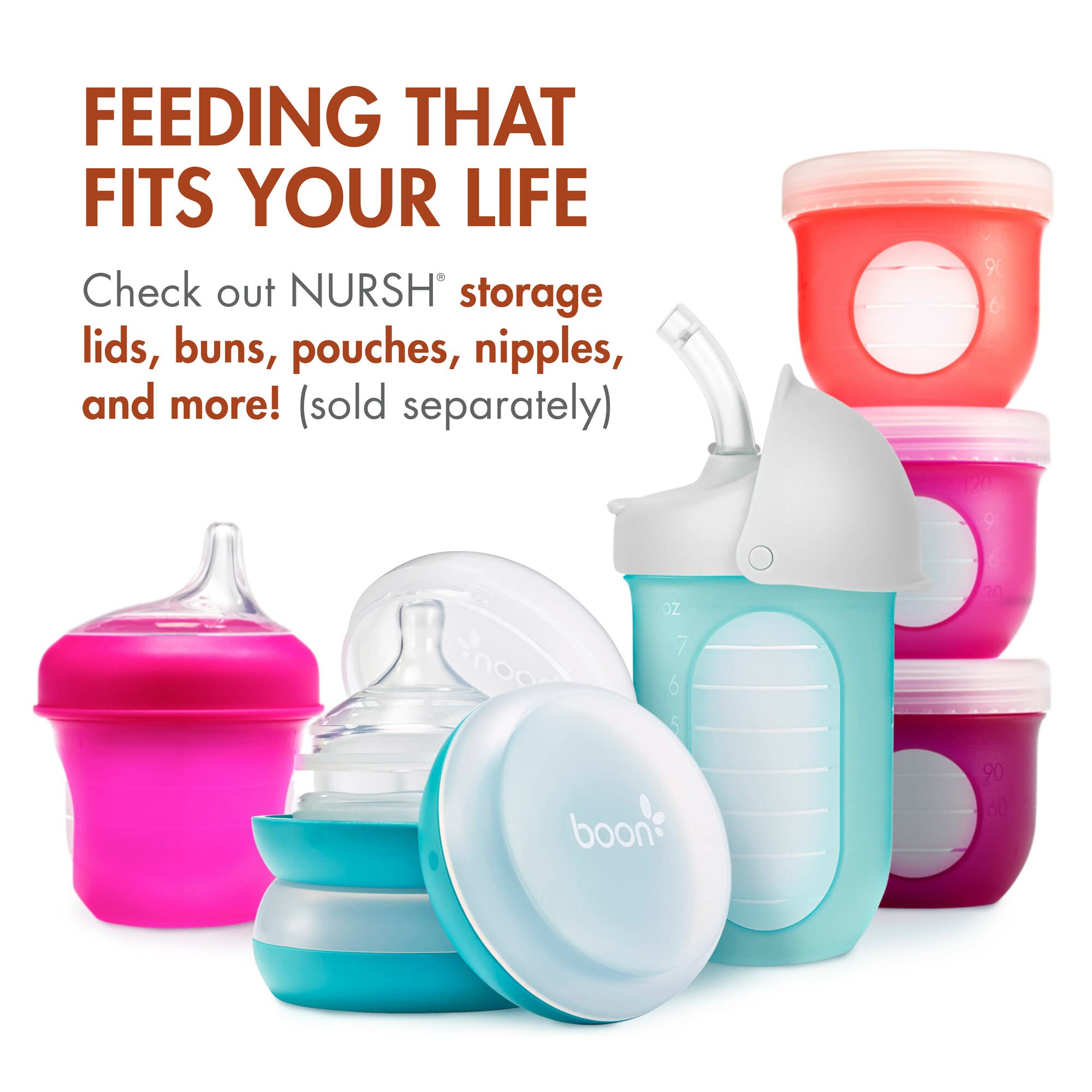 Boon Nursh milk contacts silicone only, avoiding plastic contact