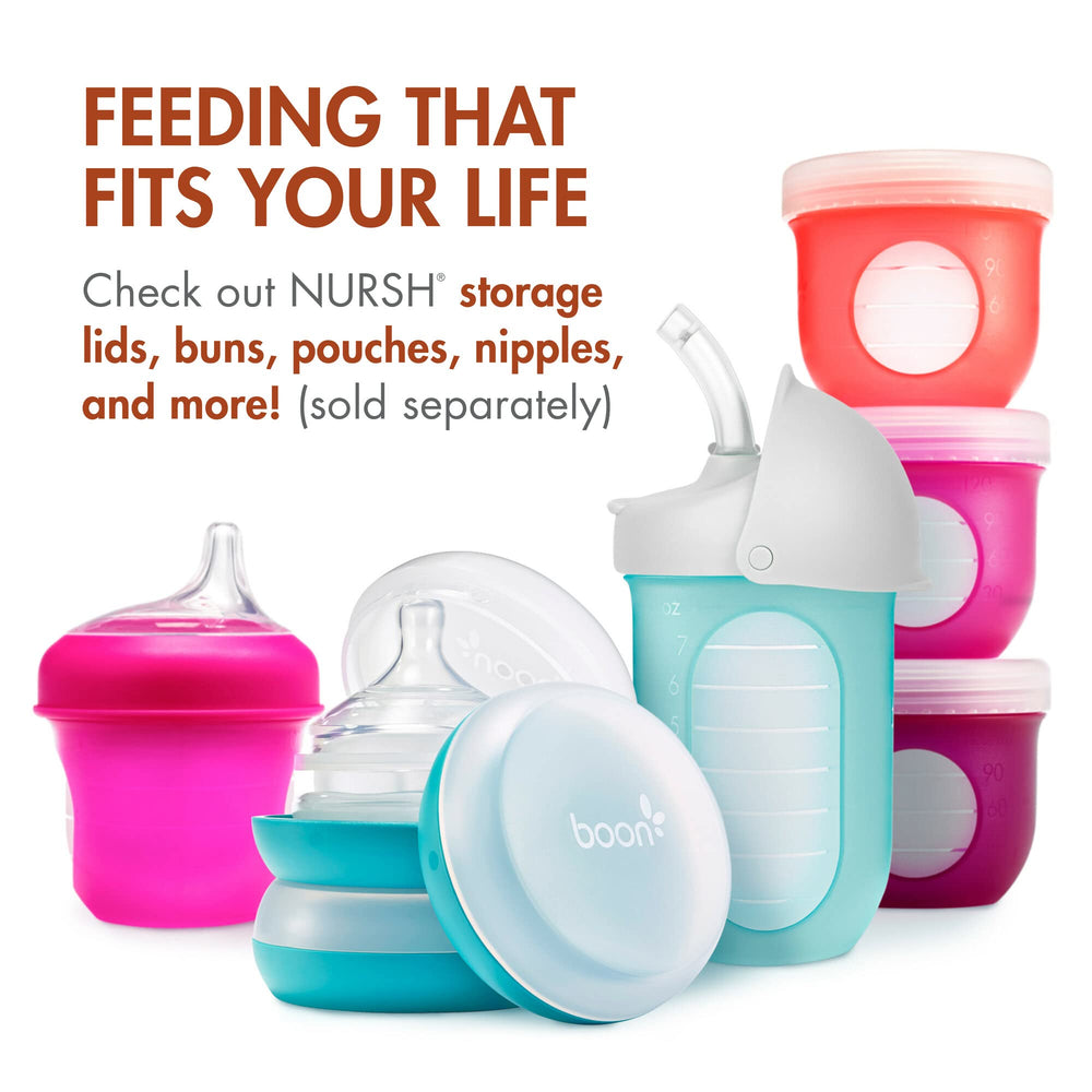 Boon Nursh milk contacts silicone only, avoiding plastic contact