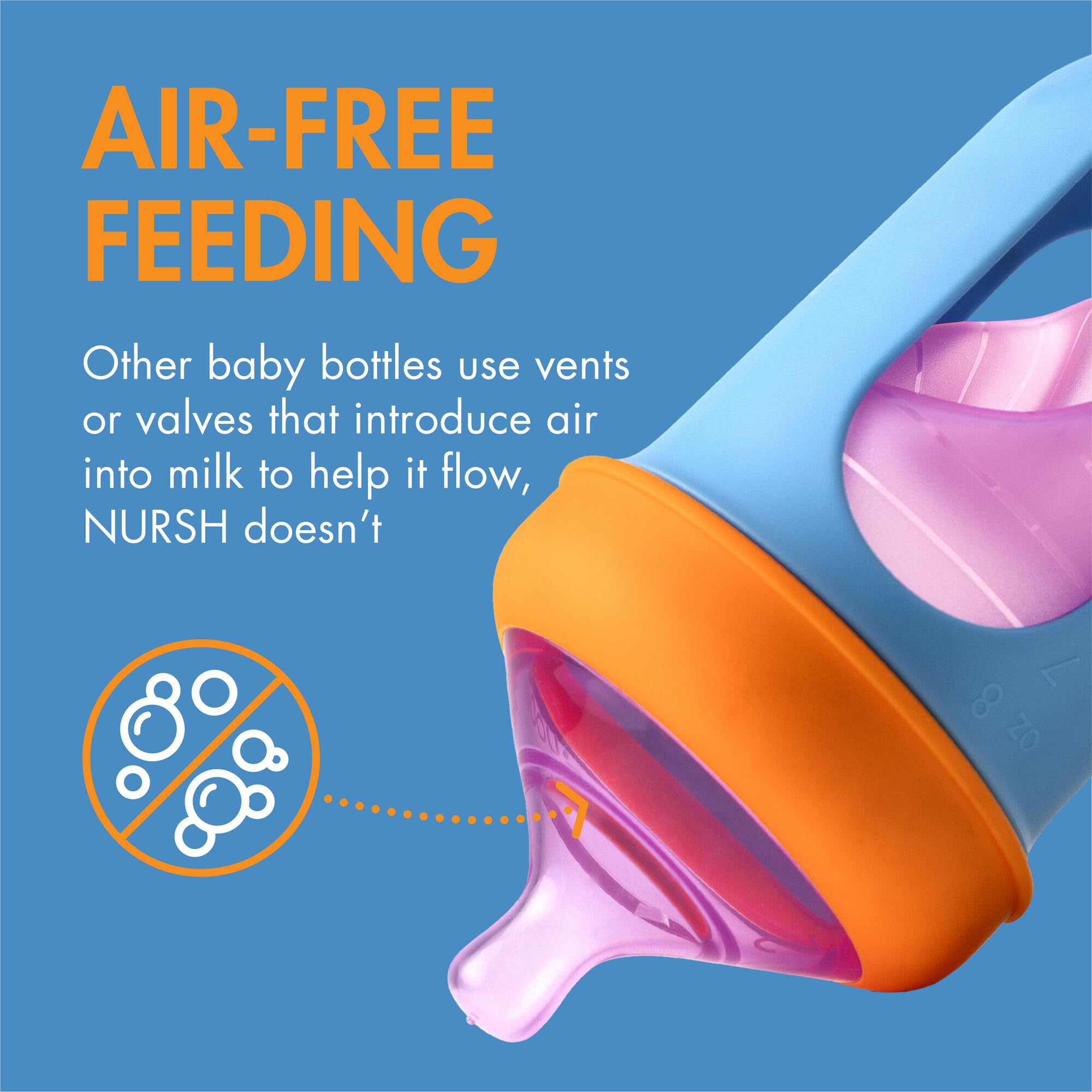 Boon Nursh nipple shape promotes easy latch-on during feeding