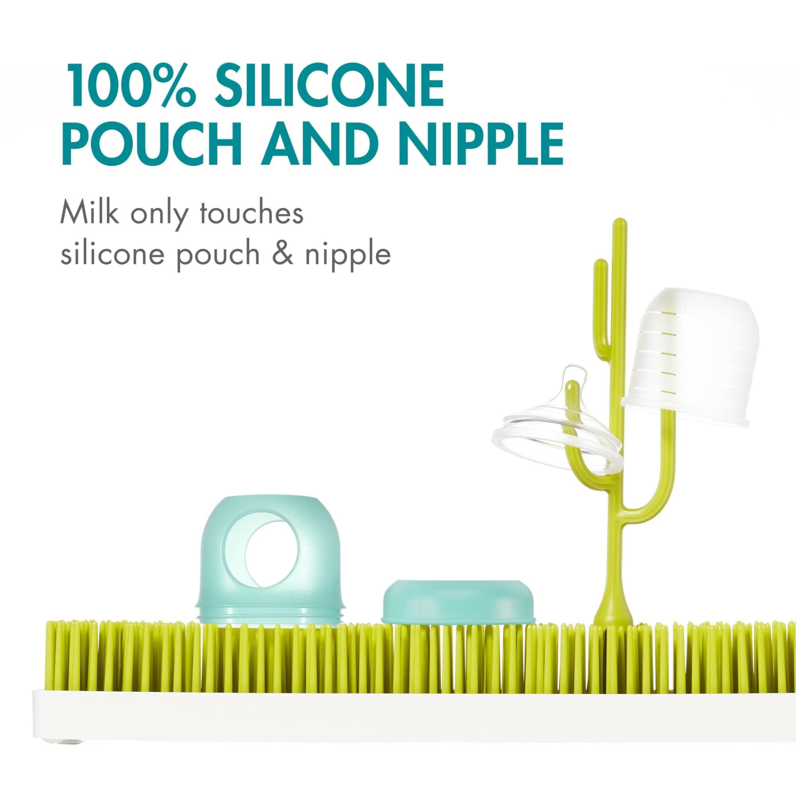 Boon Nursh nipple latch-on design supports easy feeding.