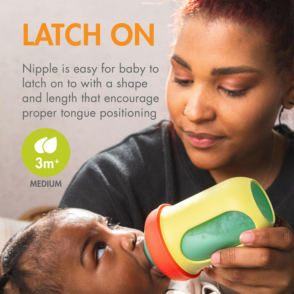 Boon Nursh system keeps milk away from plastic for safer feeding