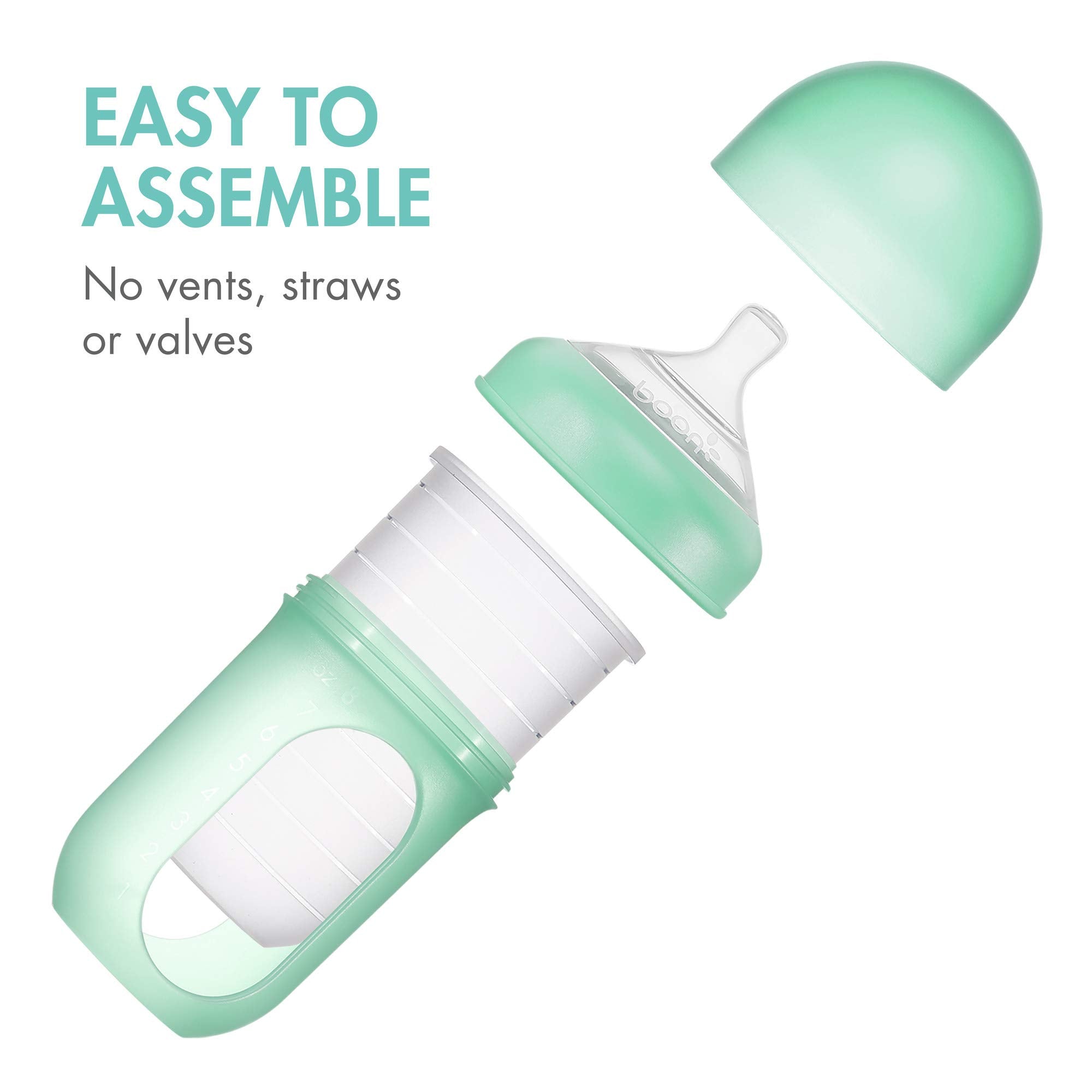 Boon Nursh pouch separation design keeps milk away from plastic