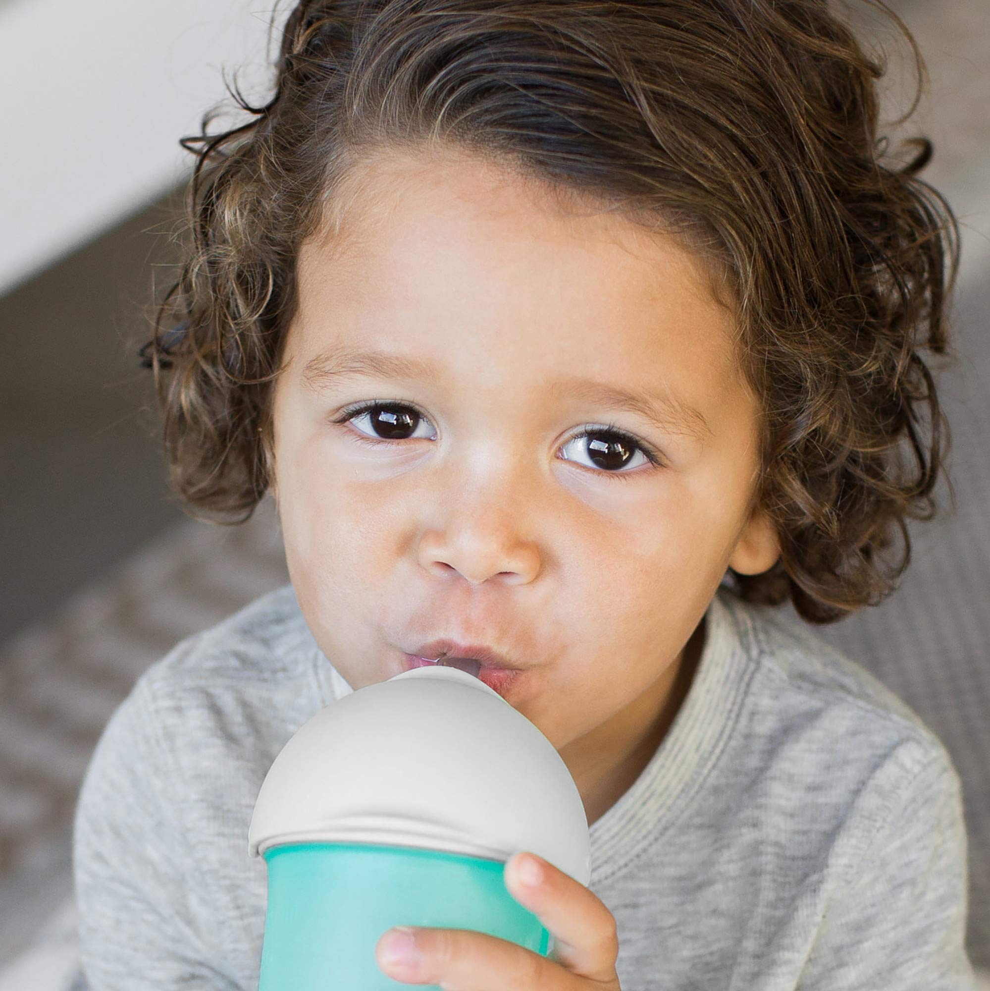Boon Nursh transition lid suited for cup-ready toddlers on the go.