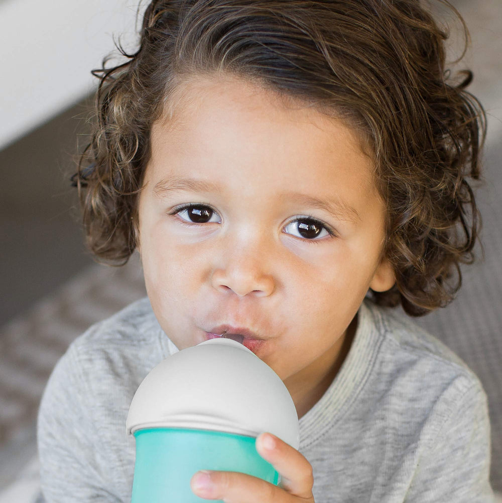 Boon Nursh transition lid suited for cup-ready toddlers on the go.