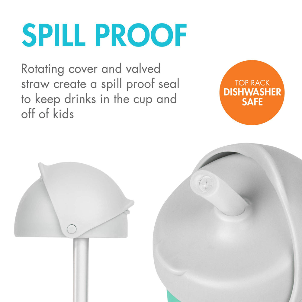 Boon Nursh valved straw creates a spill-proof sipping experience for toddlers.