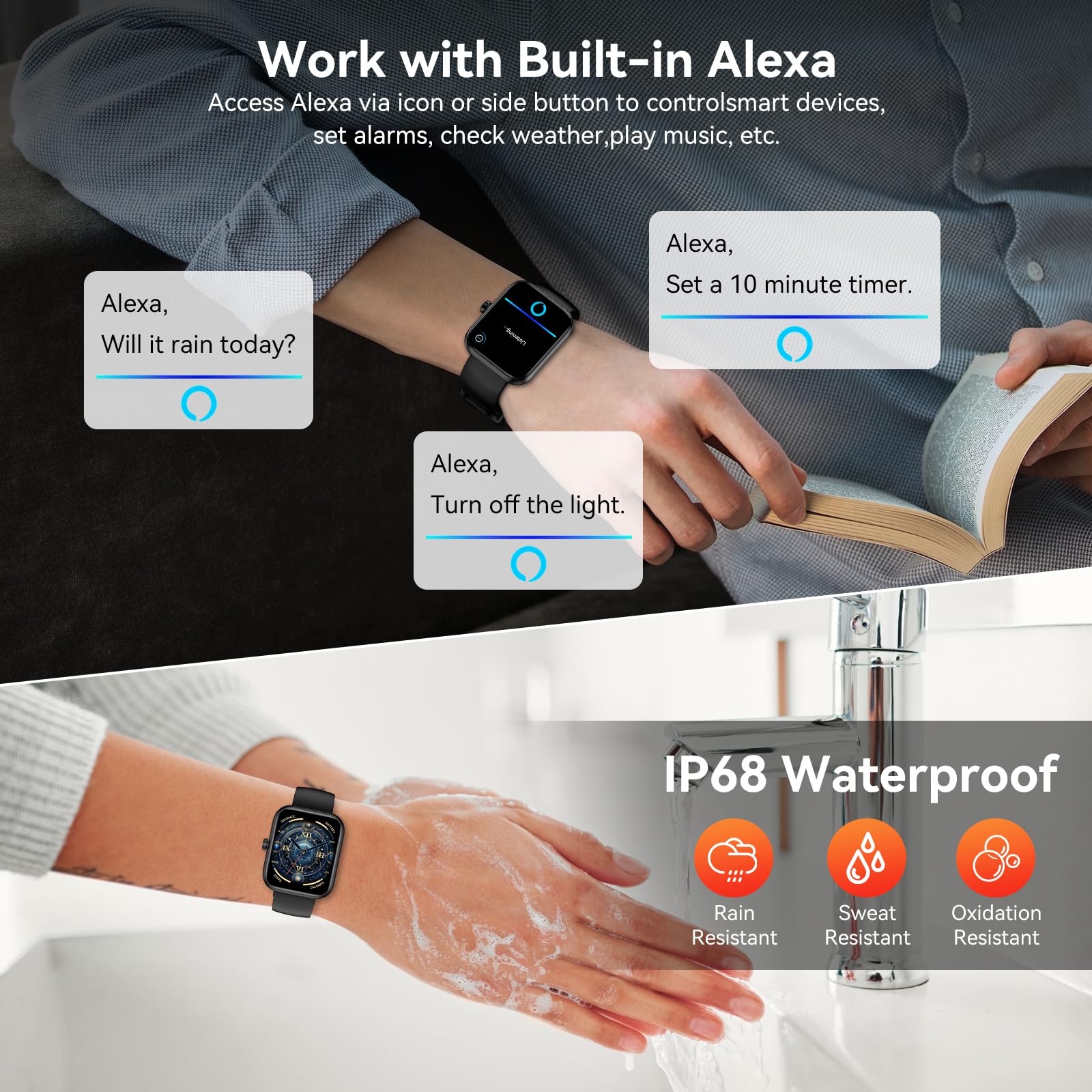 BOOOMIC health tracker monitors heart rate and sleep for insights.