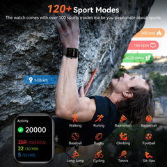 BOOOMIC fitness watch with 120+ sport modes for versatile workouts.