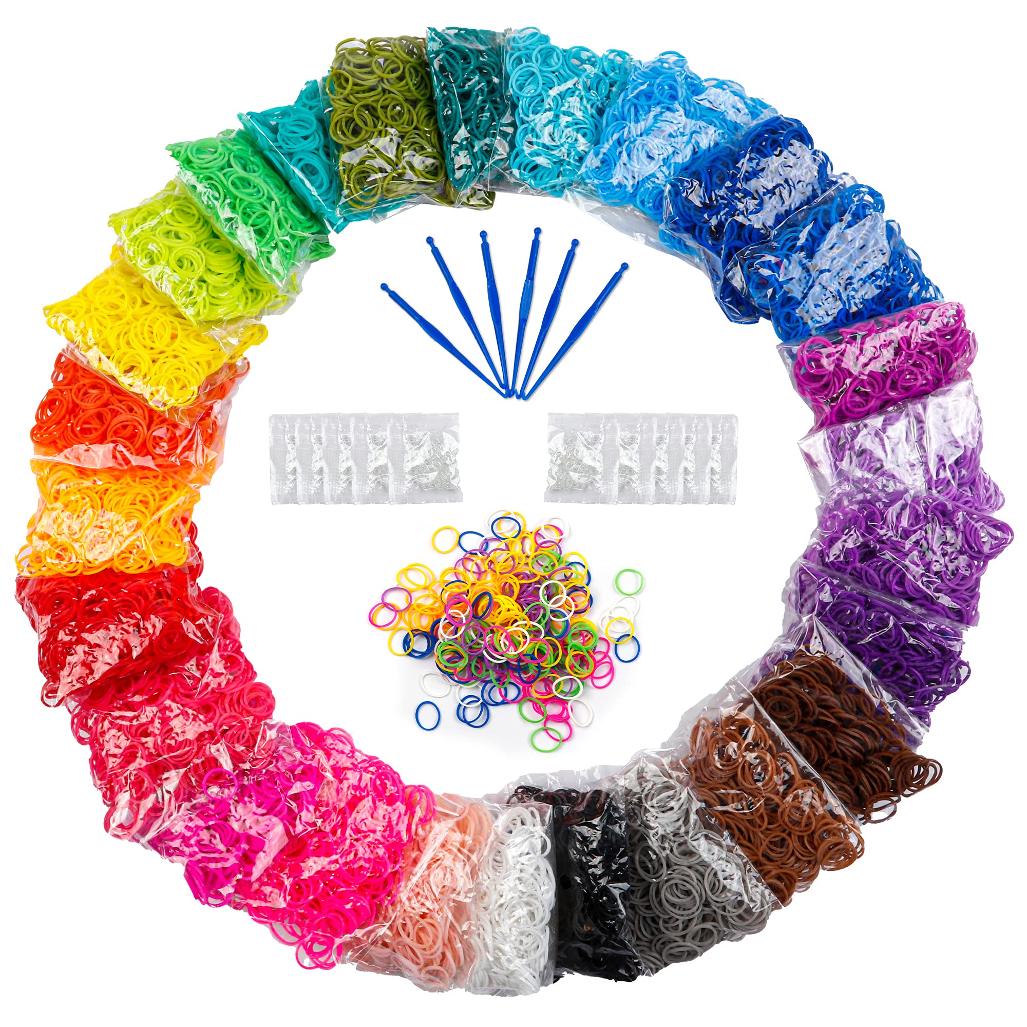 Booriss loom rubber bands in 26 colors for vibrant bracelets and crafts