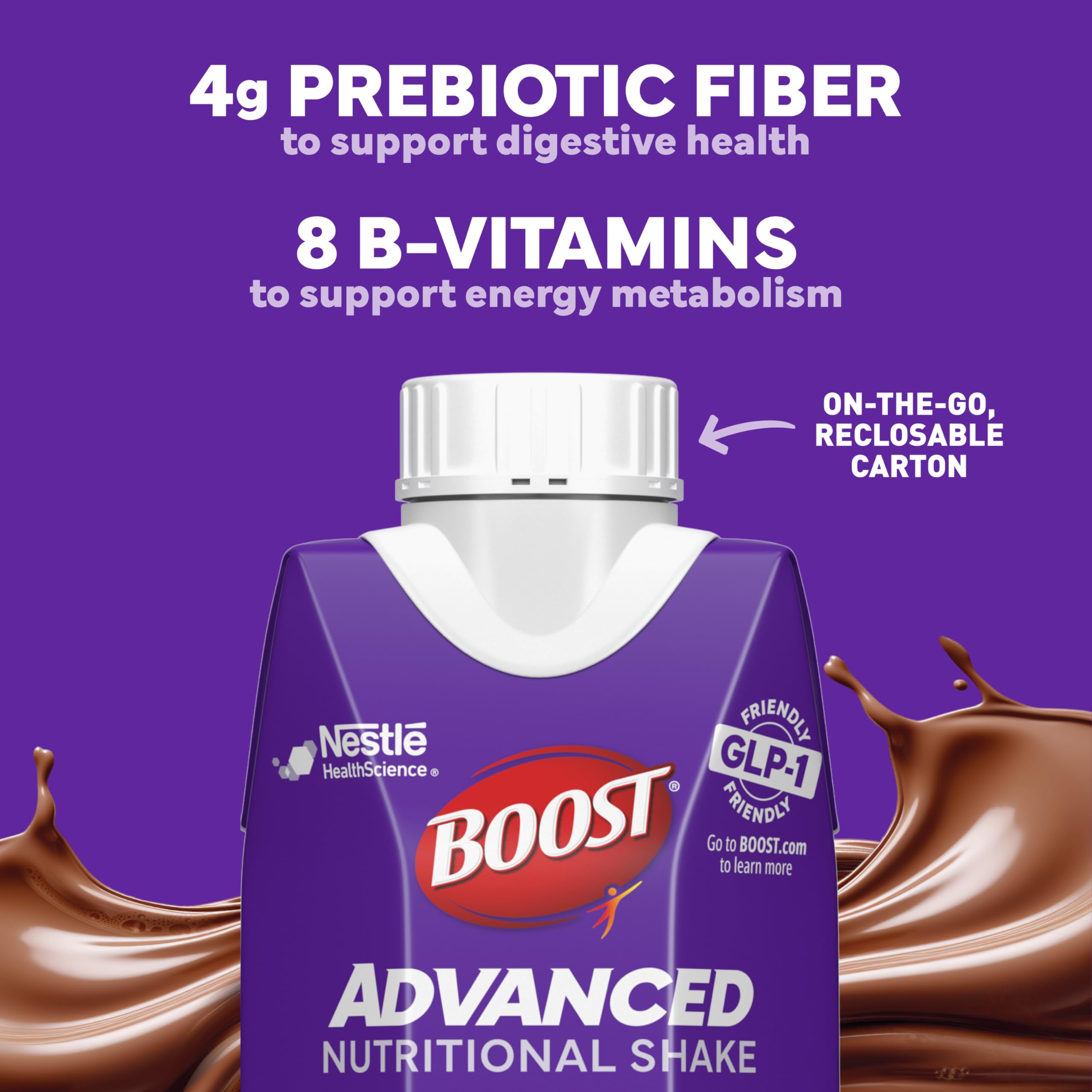 BOOST packaging on shelf emphasizing gluten-free and kosher certification