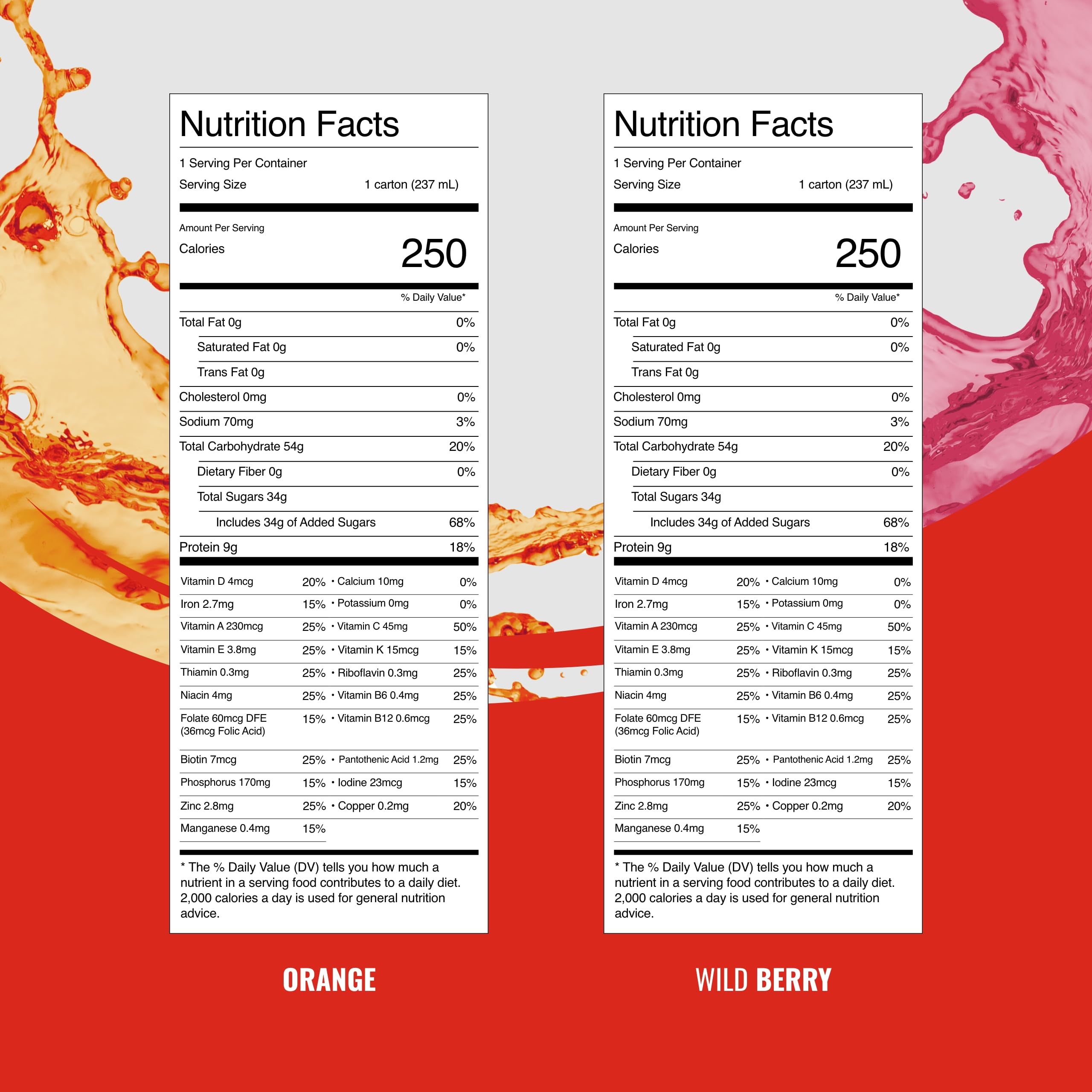 BOOST Breeze orange-pour highlights a refreshing fruit flavor for quick energy.