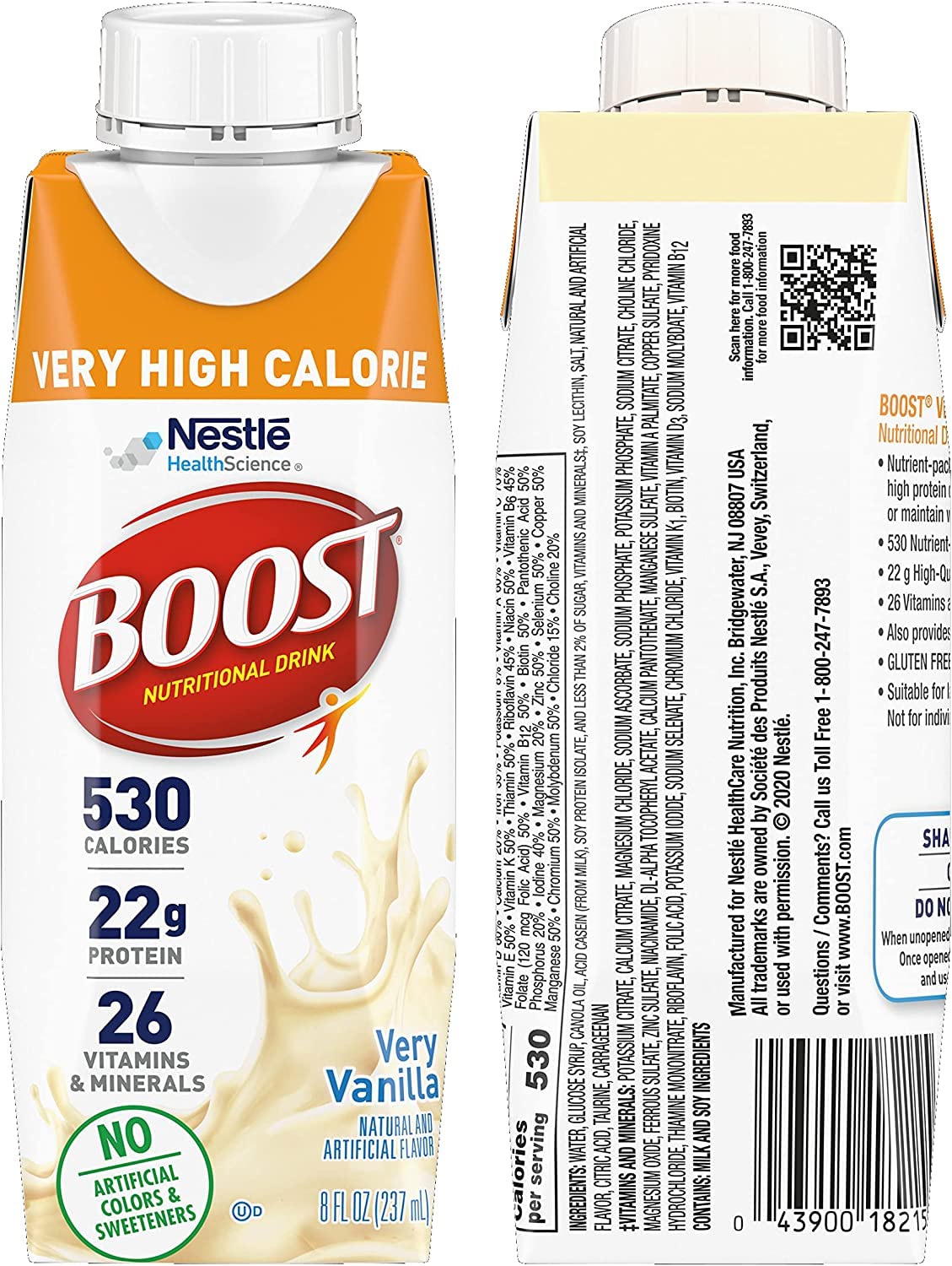 BOOST Chocolate 8oz bottle ready for quick energy.
