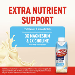 BOOST Glucose Control vanilla carton 24-pack ready for weekly balanced nutrition
