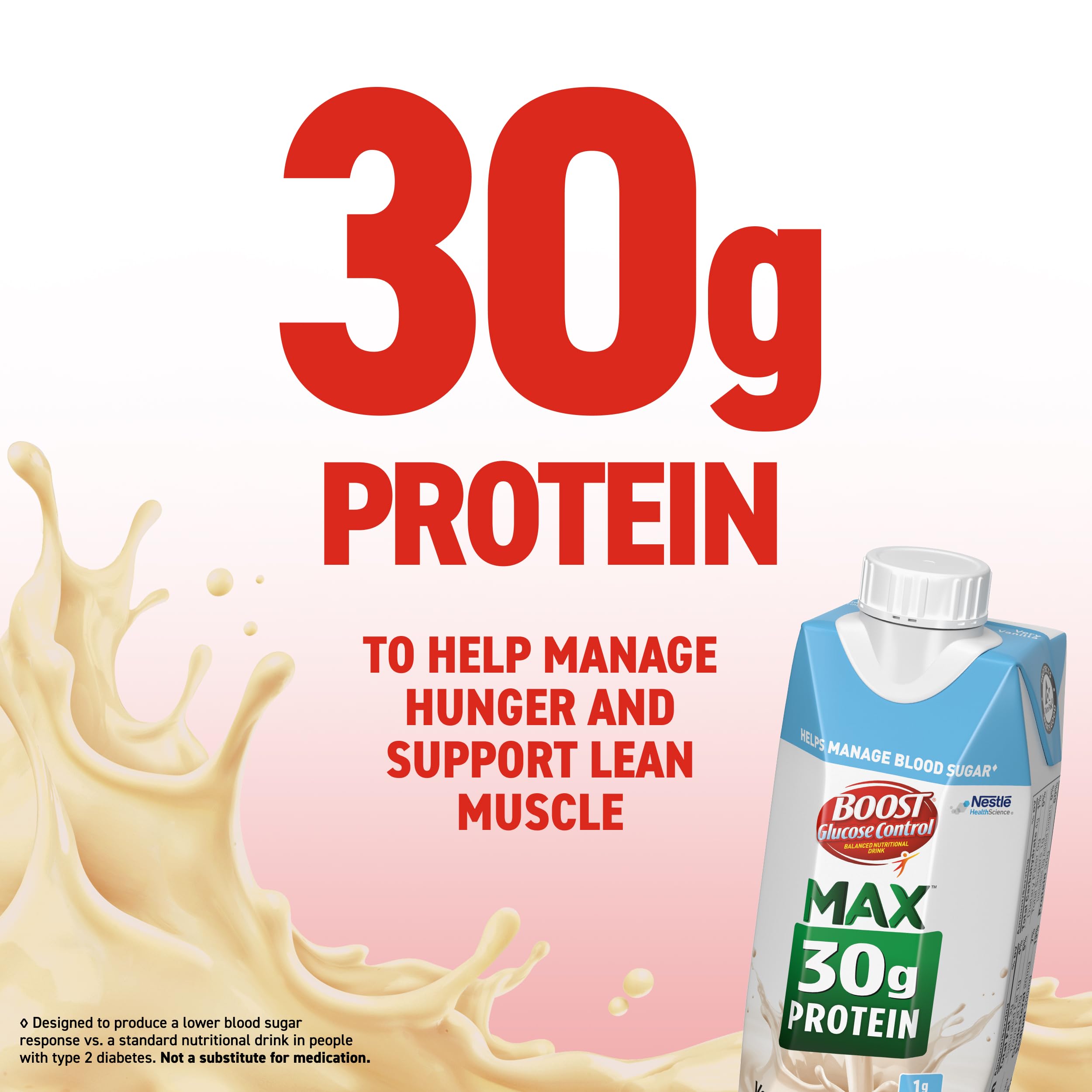 BOOST Glucose Control vanilla multipack box signals convenient on-the-go nutrition.