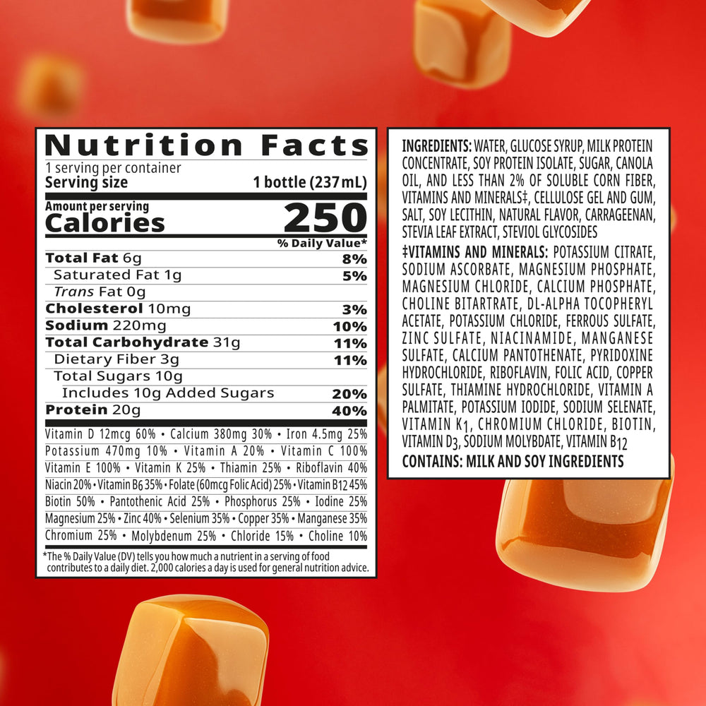 BOOST High Protein with Fiber 24-pack display hints at value for families.