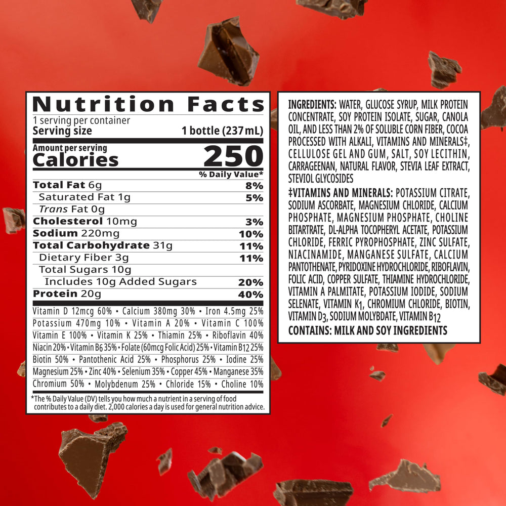 BOOST High Protein with Fiber pour action showing smooth consistency.
