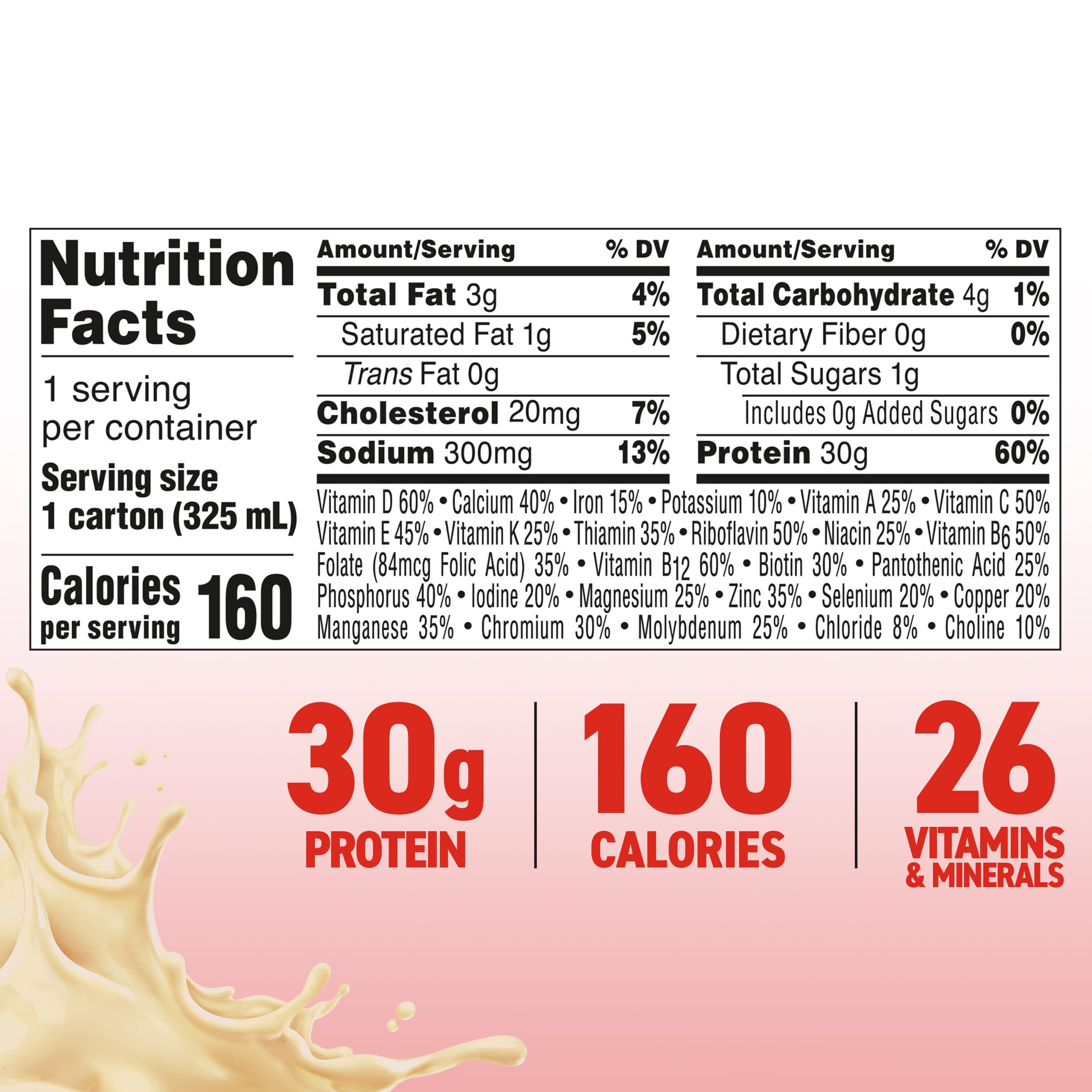 BOOST Max ingredients list highlighting gluten-free and kosher options