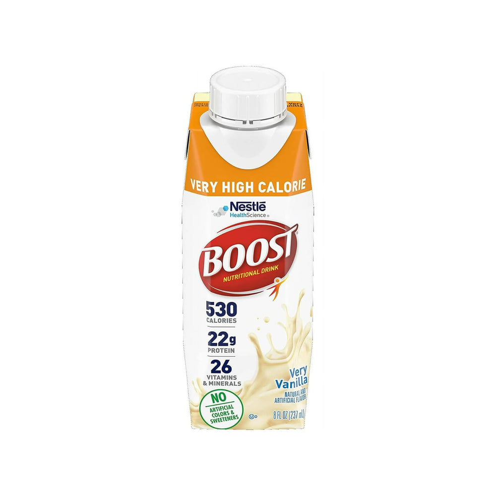 BOOST Very High Calorie glass served chilled for a refreshing drink