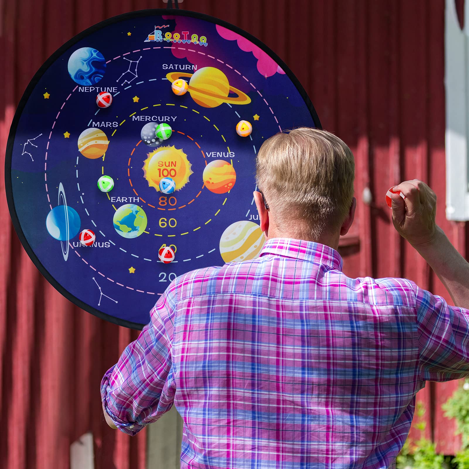 BooTaa kids dart board encourages active play and skill practice.