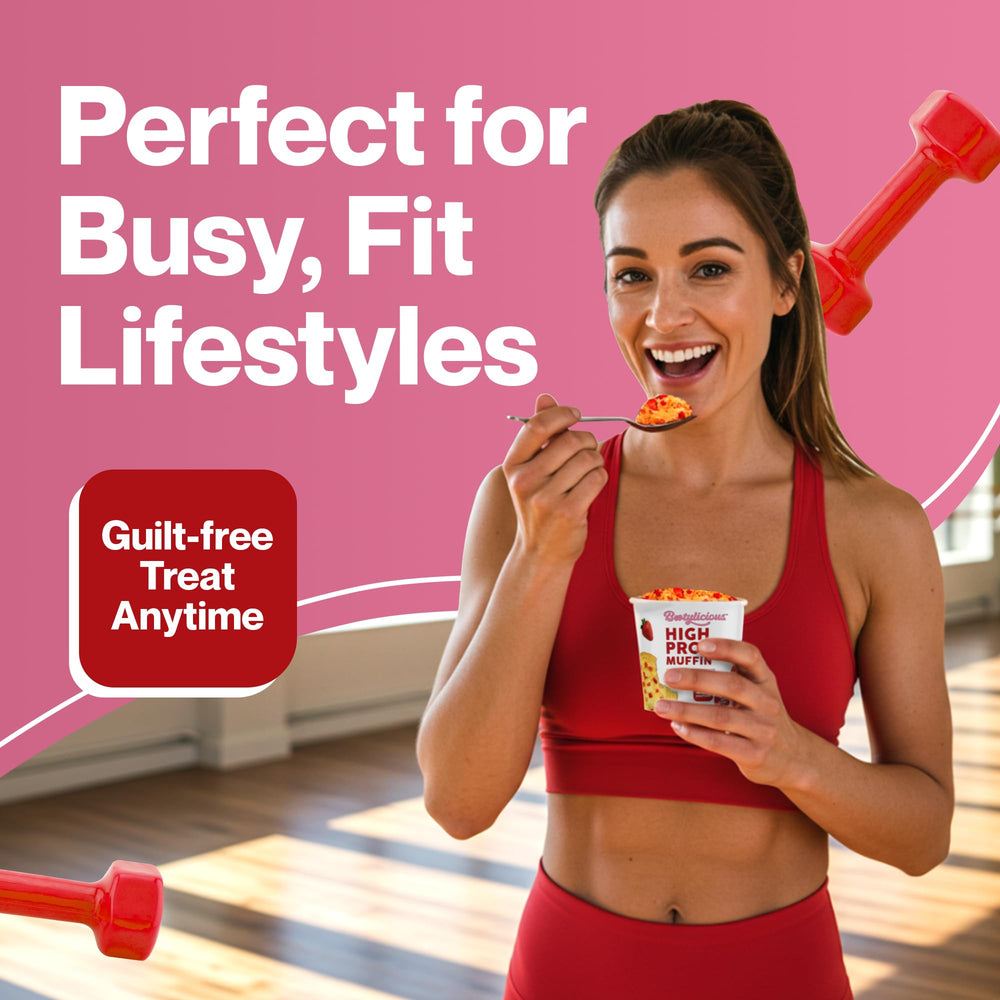 Bootylicious Pumpkin Spice muffin, cozy flavor and protein boost.
