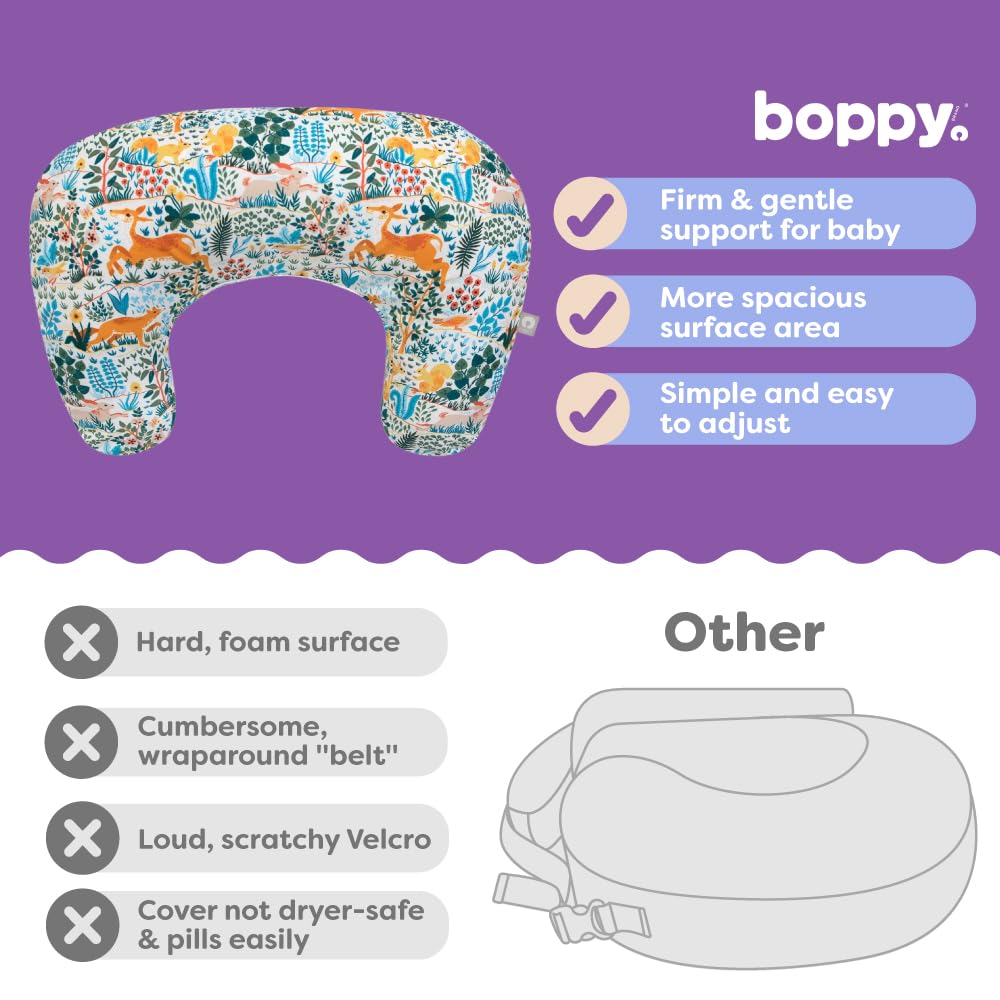 Boppy Nursing Pillow dryer-safe cover dries quickly.