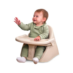 Boppy Proper Posture seat front view showing ergonomic support for early sitting.