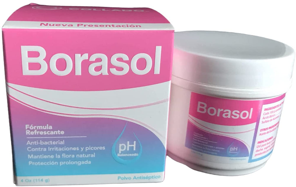 Borasol kit with compact 4 oz jar for on the go freshness.