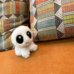 Compact 5-inch tall Borbs plush fits in hands and backpacks.