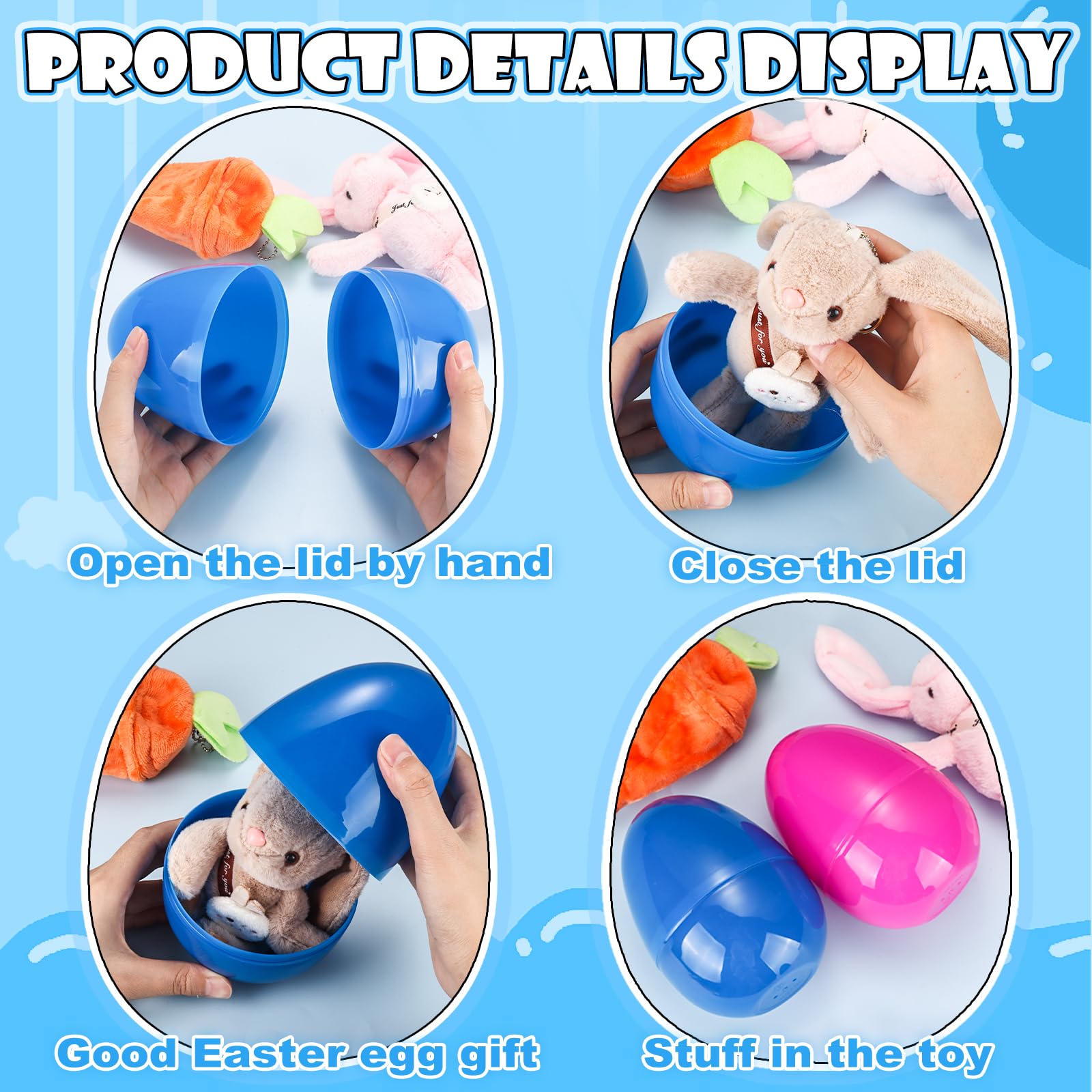 BorKinHa pink jumbo Easter egg, ideal for bright party favors and hunts.