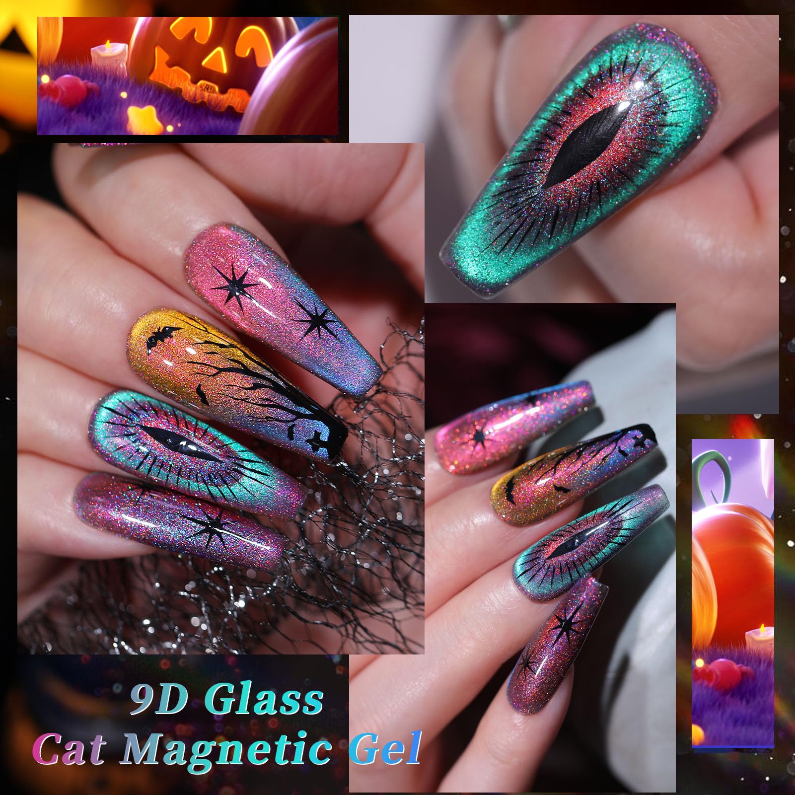 Born Pretty color-shift chameleon polish worn on nails shows dynamic look.