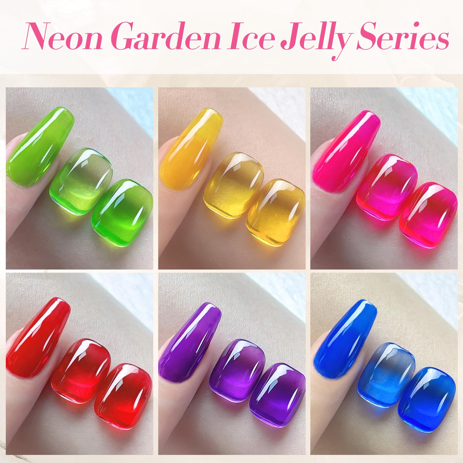 Born Pretty Jelly Gel Neon Blue Bottle provides cool neon shine for summer looks
