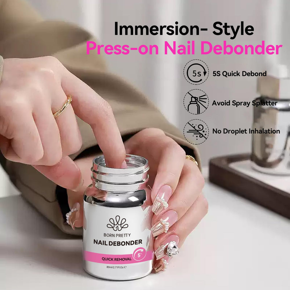 Born Pretty 80ml bottle offers large capacity for frequent nail transformations.