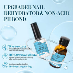Born Pretty Nail Primer brown bottle bonds natural nails and gel.
