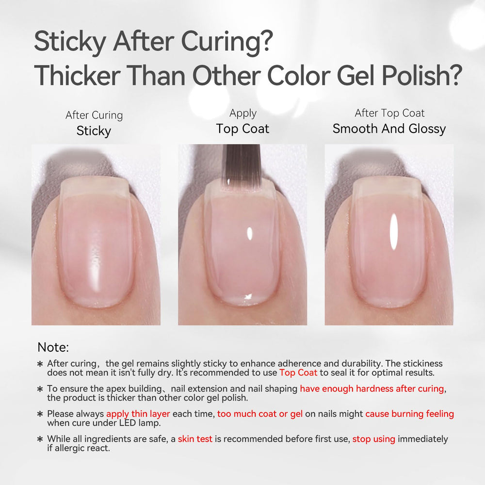 Born Pretty tips overlay gel strengthens tips for lasting wear