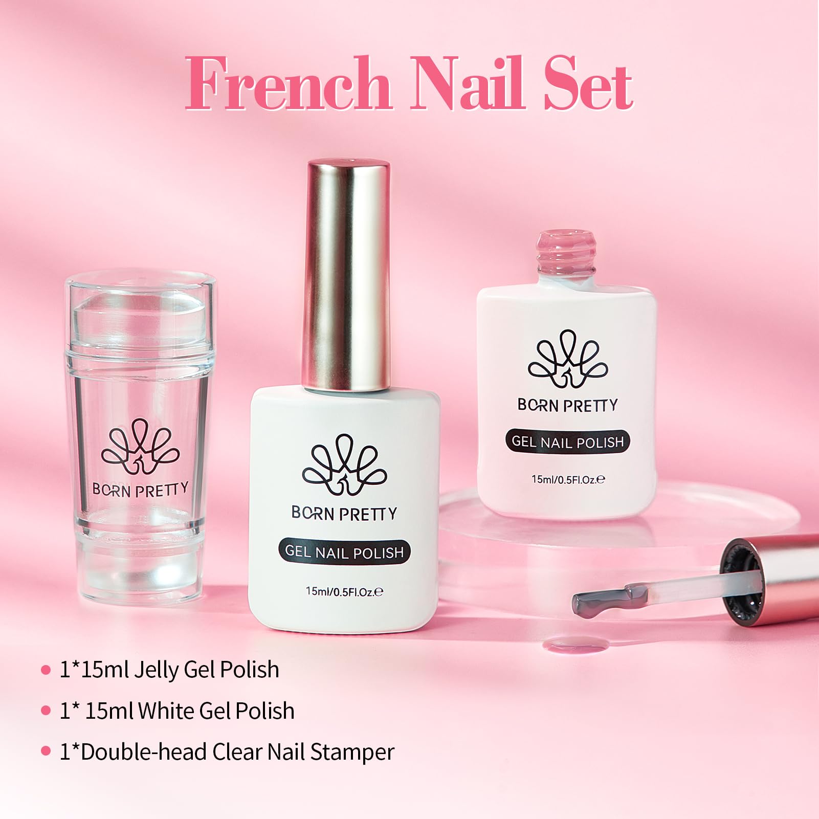 Born Pretty stamping templates to help DIY French nails precisely.