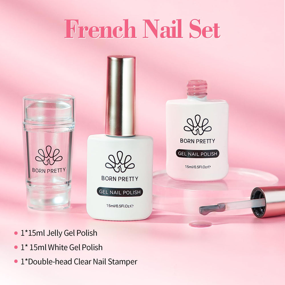 Born Pretty stamping templates to help DIY French nails precisely.
