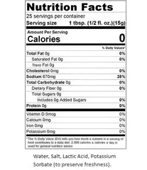 Boscoli olive brine ingredients close-up—gluten-free, all-natural flavor enhancer for drinks.