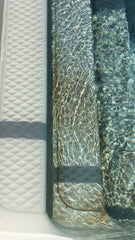 Bosh Chemical Vanish treatment showing stain removal on vinyl surface.