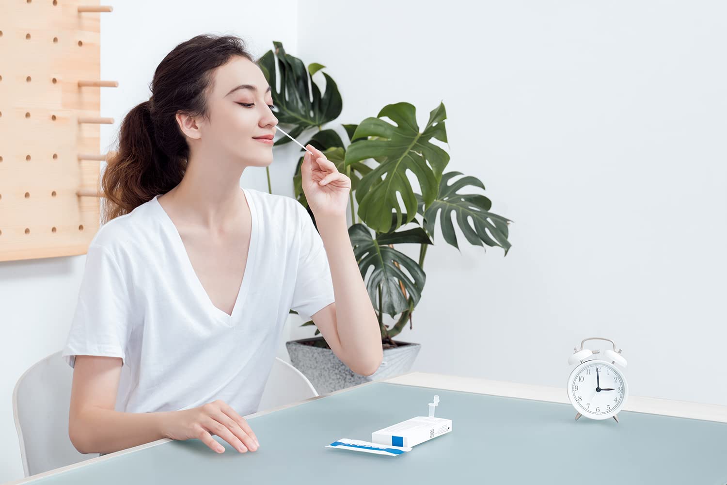 BOSON nasal swab comfort in a self-testing workflow.