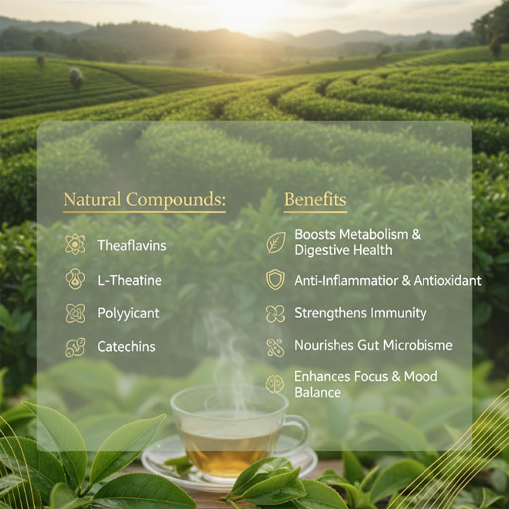 Bosteda Pipi Oolong brewed tea in cup, inviting a calm moment.