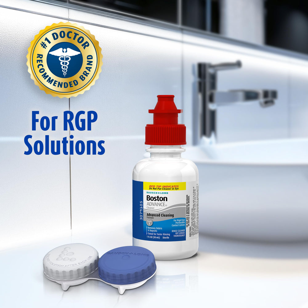 Boston Advance lens debris removal helps reduce deposits for comfortable wear.