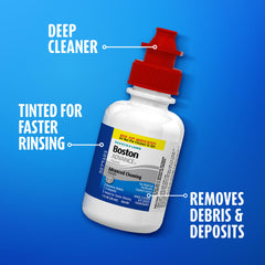 Boston Advance compatible with rigid gas permeable lenses for clean wear.