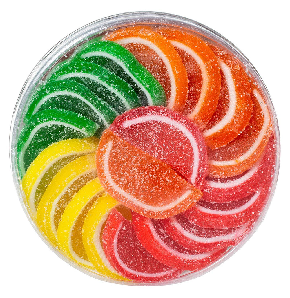 Boston Fruit Slices Round 11 oz on a plate, perfect for a quick, tasty lunchbox snack.