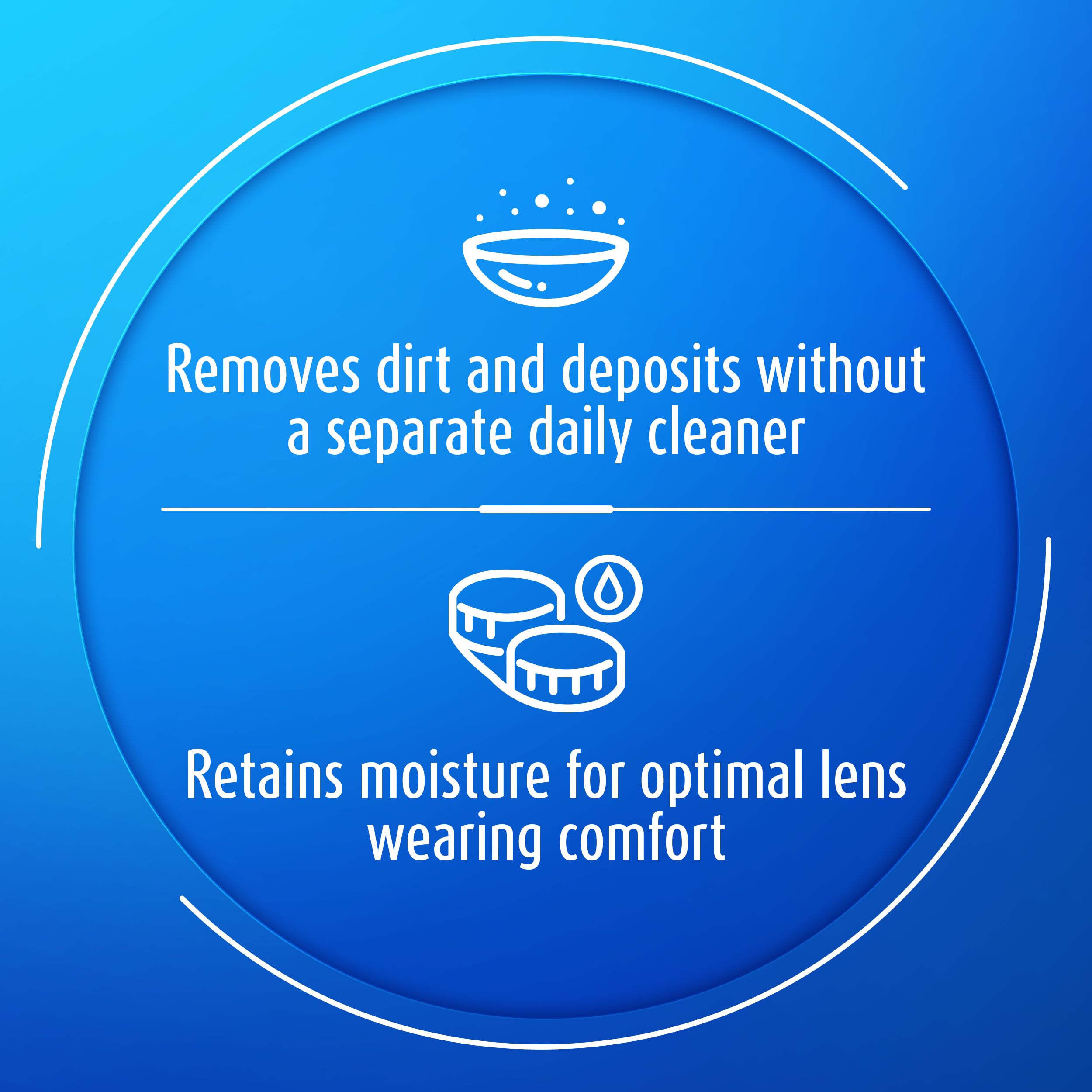 Boston SIMPLUS lenses rubbed in palm for thorough cleaning