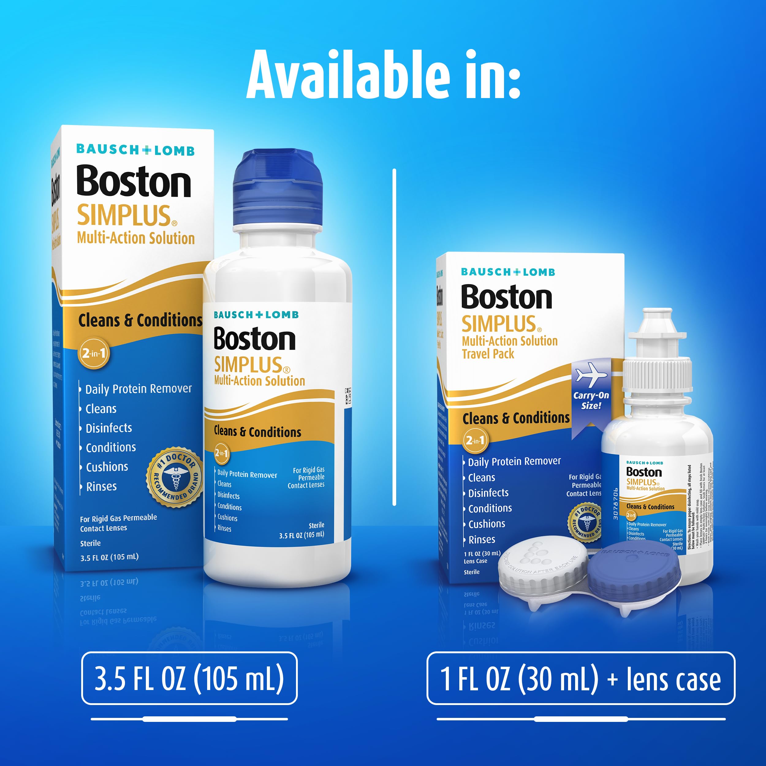Boston SIMPLUS package and instructions provide proper care steps