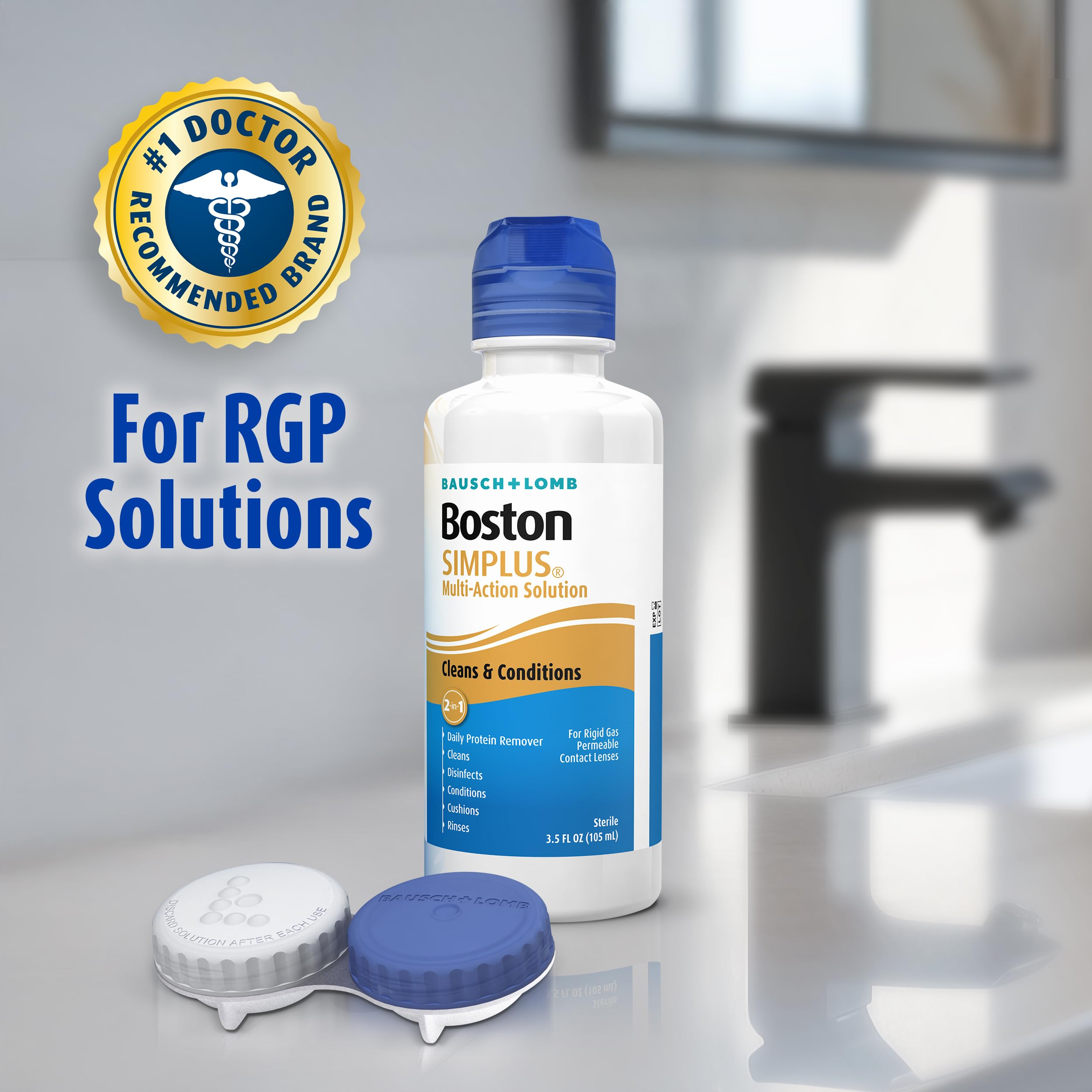 Boston SIMPLUS protein remover drops reduce deposits daily