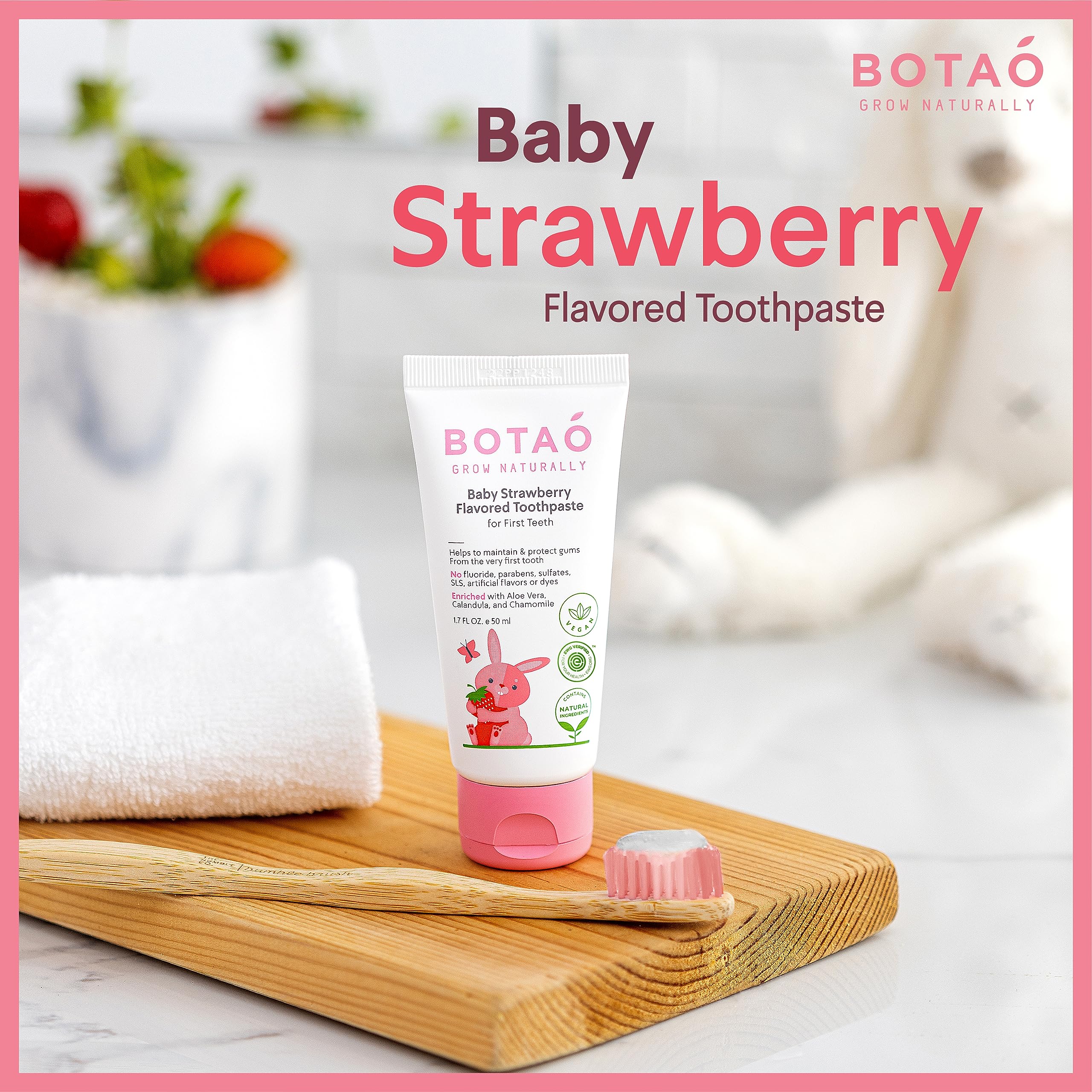 BOTAO aloe vera enriched toothpaste soothing delicate gums naturally.
