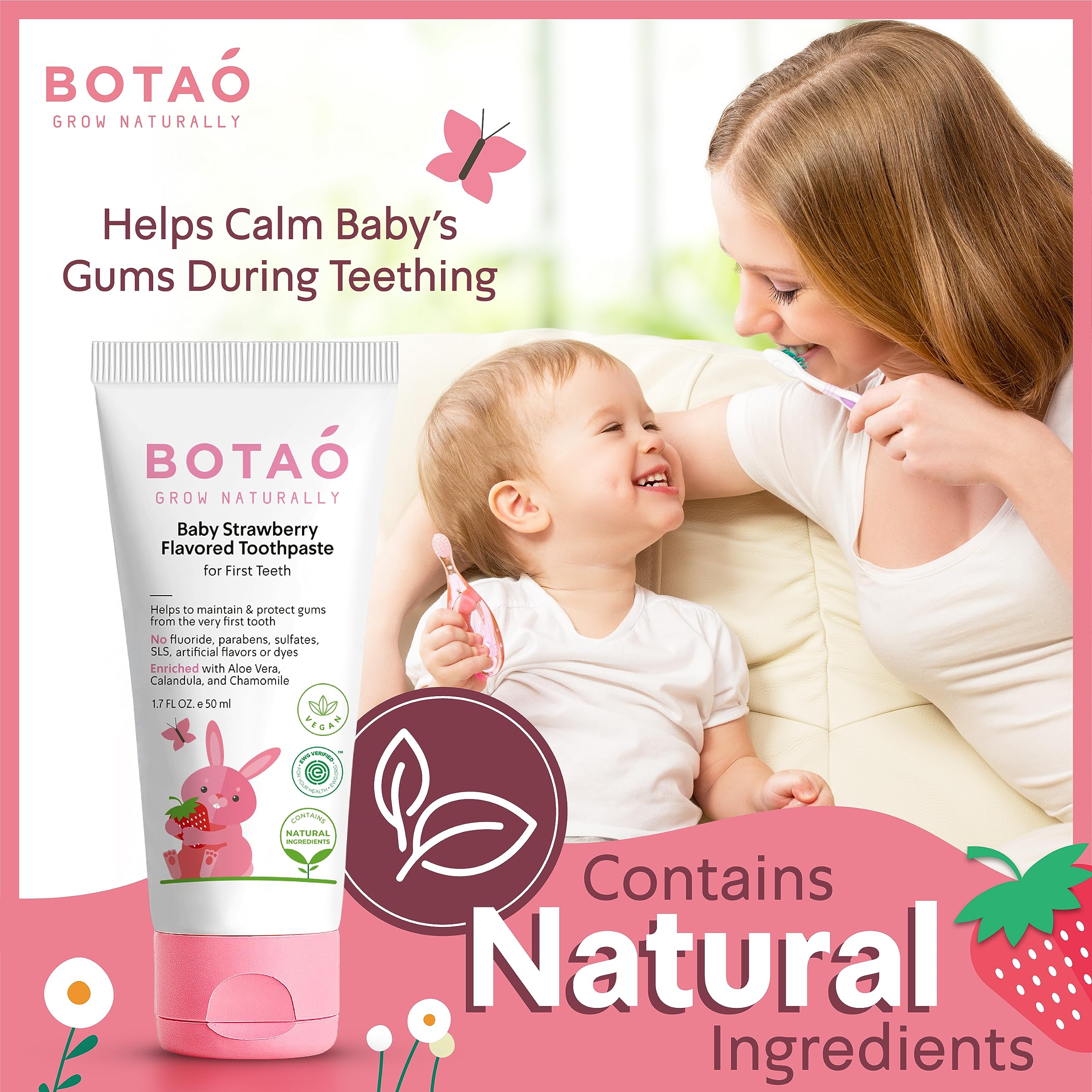 BOTAO EWG verified seal signaling safety and trust for parents.