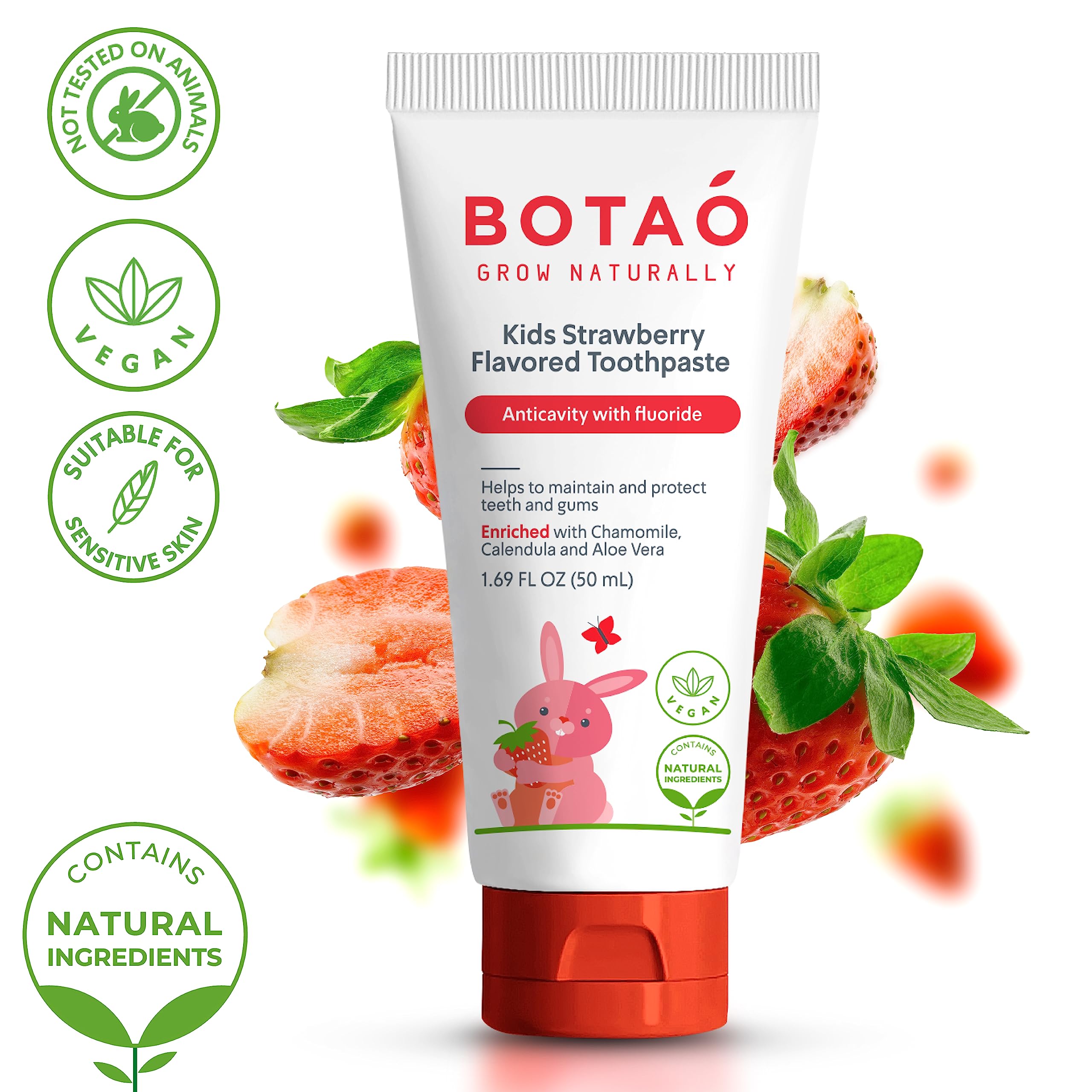 Botao Kids paste texture swirl appeals to kids during brushing