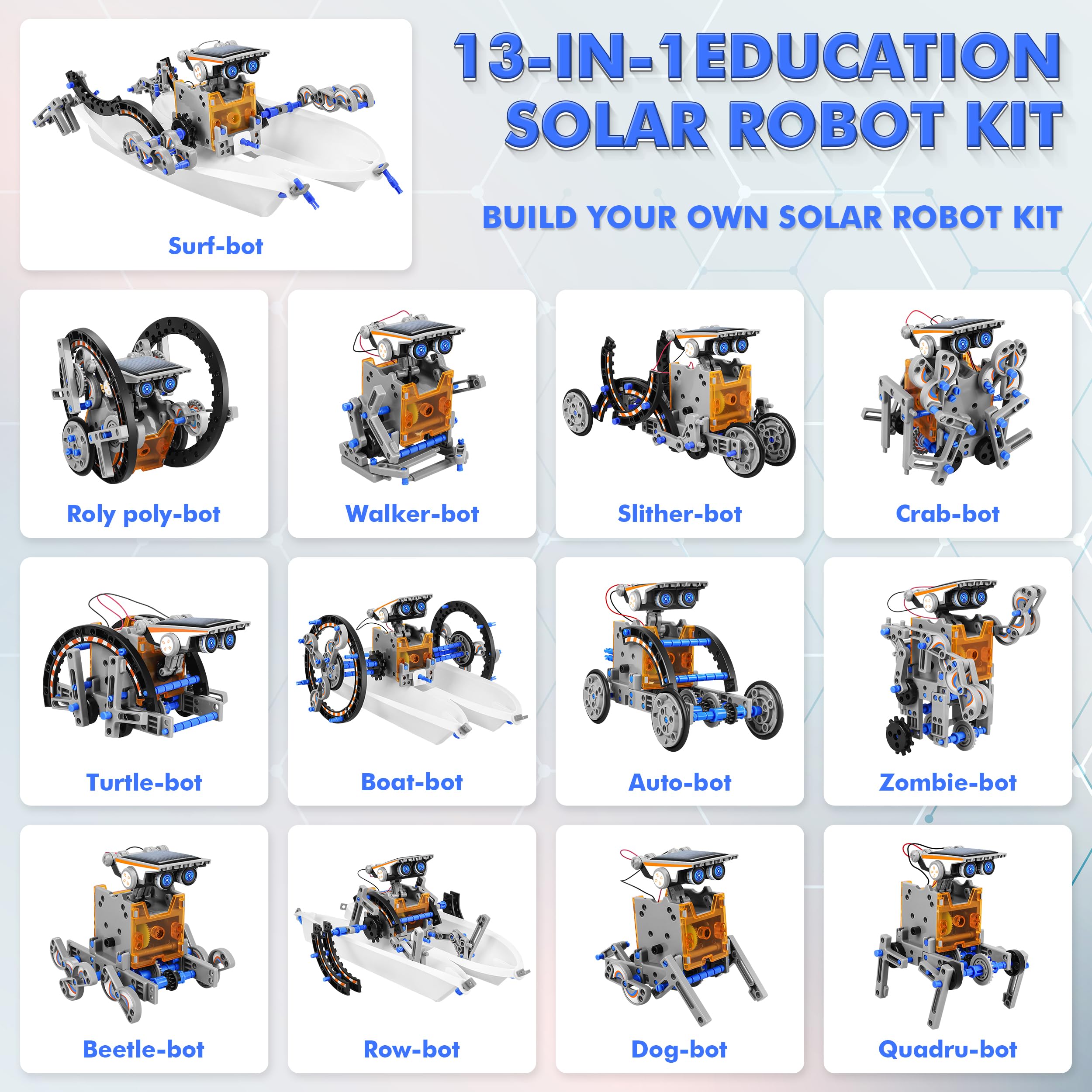 Bottleboom robot assembly process shows step-by-step construction and testing.