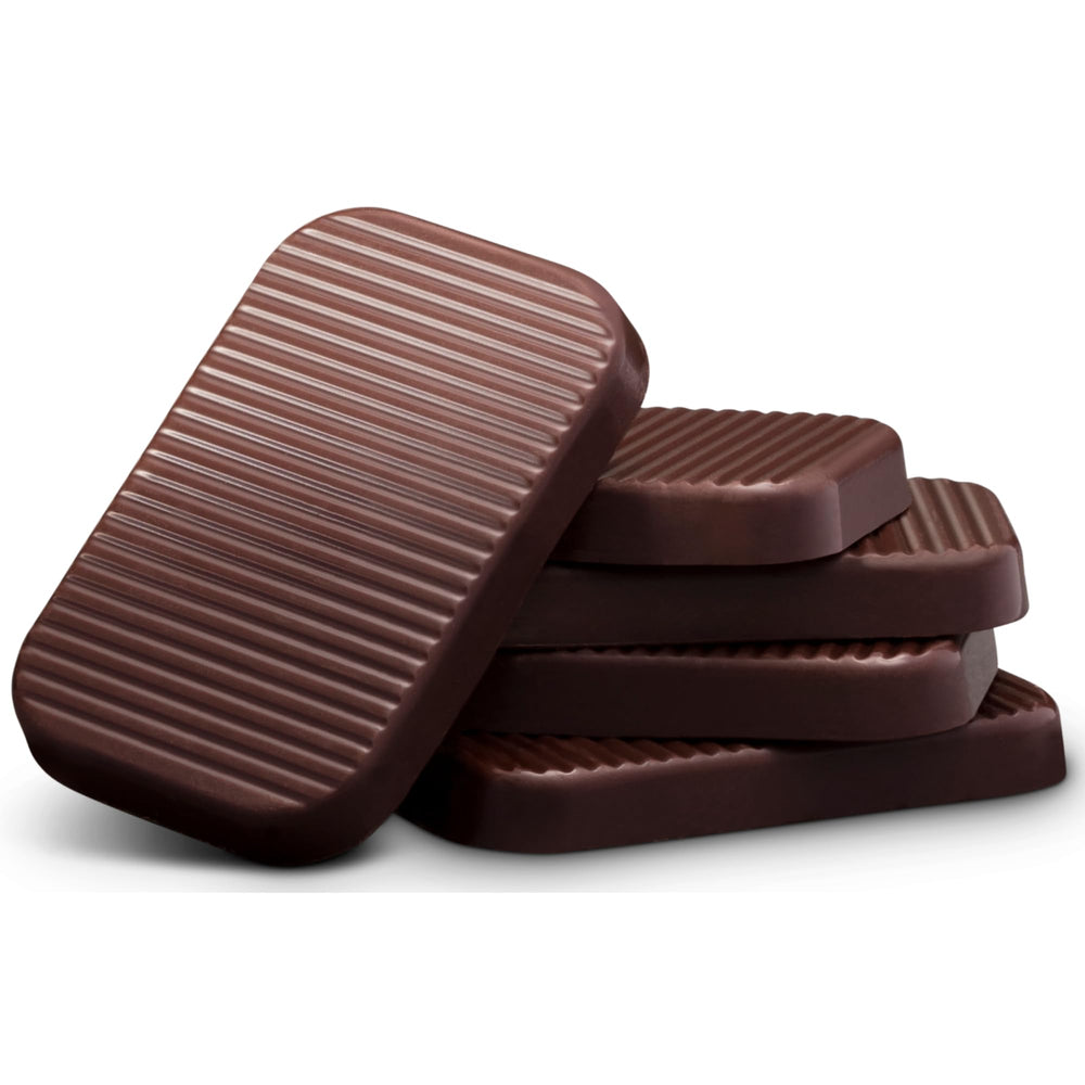 Bouchard 150g Belgian dark chocolate display with 72% cacao note